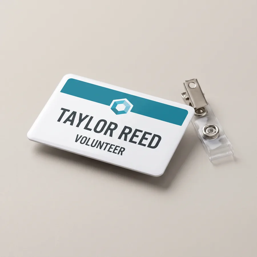 Sublimated Plastic Name Badges